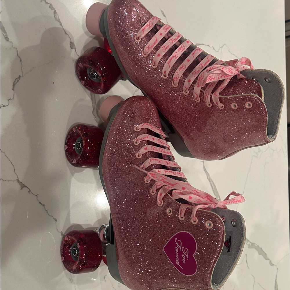 Limited Edition Too Faced Sparkling Pink Roller Skates